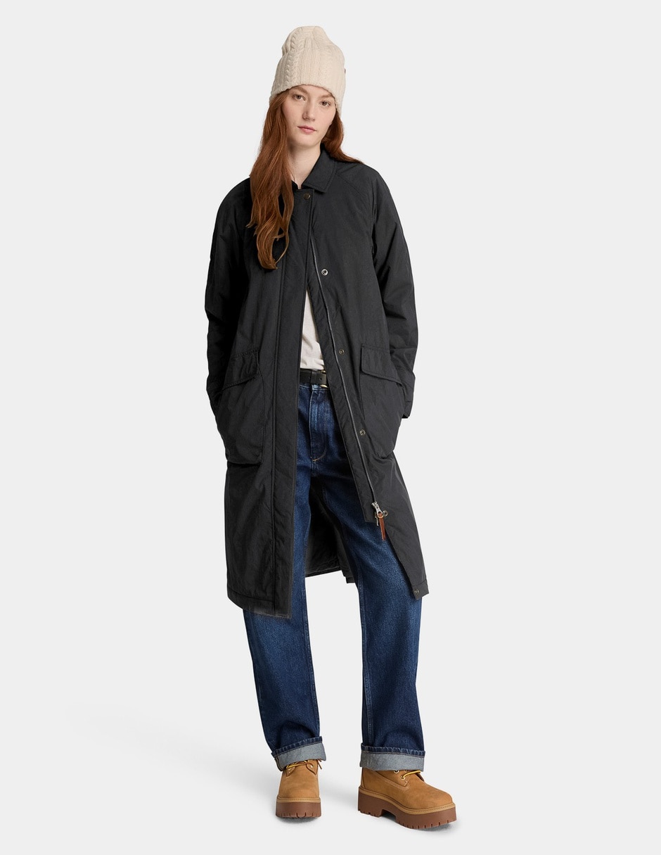 Abrigo de Nylon Abrigo largo aislante repelente al agua para mujer Negro TBC0YH4X001 para mujer 2