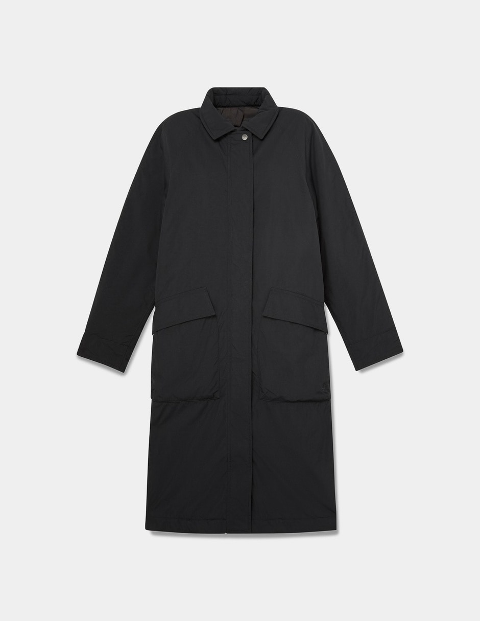 Abrigo de Nylon Abrigo largo aislante repelente al agua para mujer Negro TBC0YH4X001 para mujer 5
