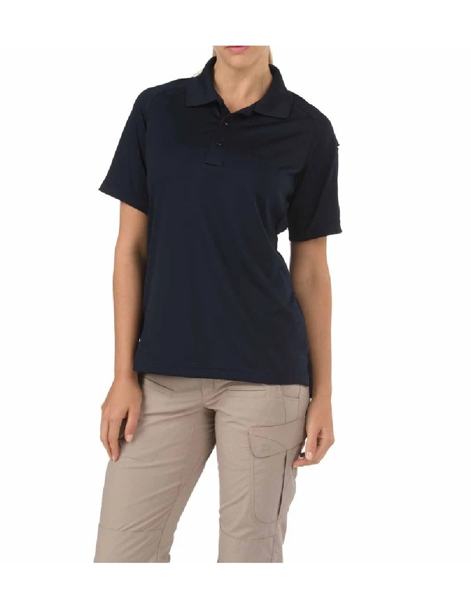 Playera manga cuello Polo para mujer