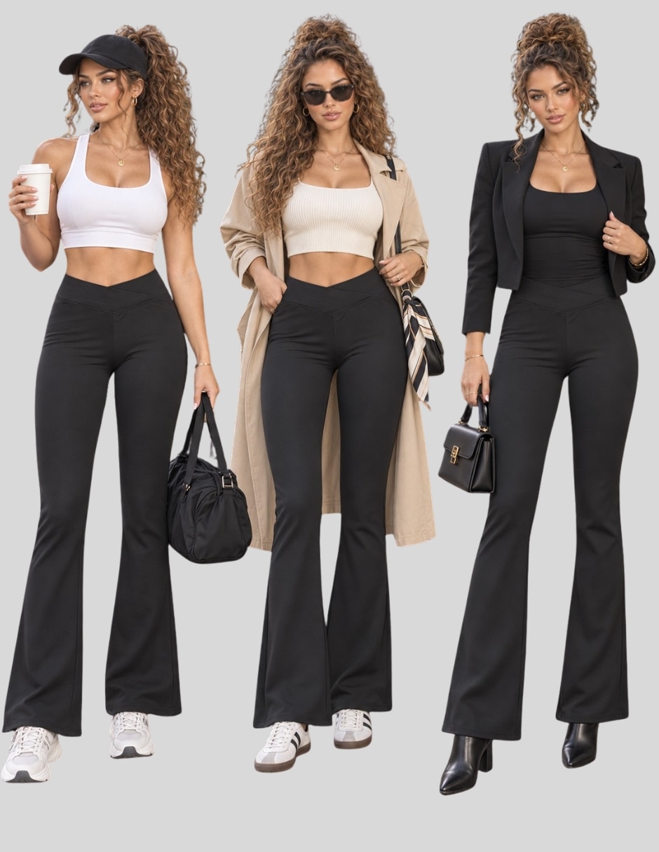 Legging casual con elástico para mujer 6