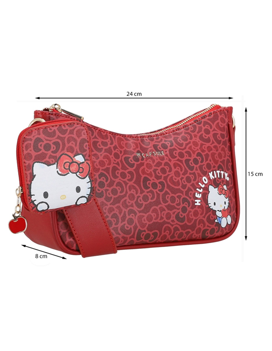 Bolsa crossbody kitty chirashi hello kitty para mujer 9