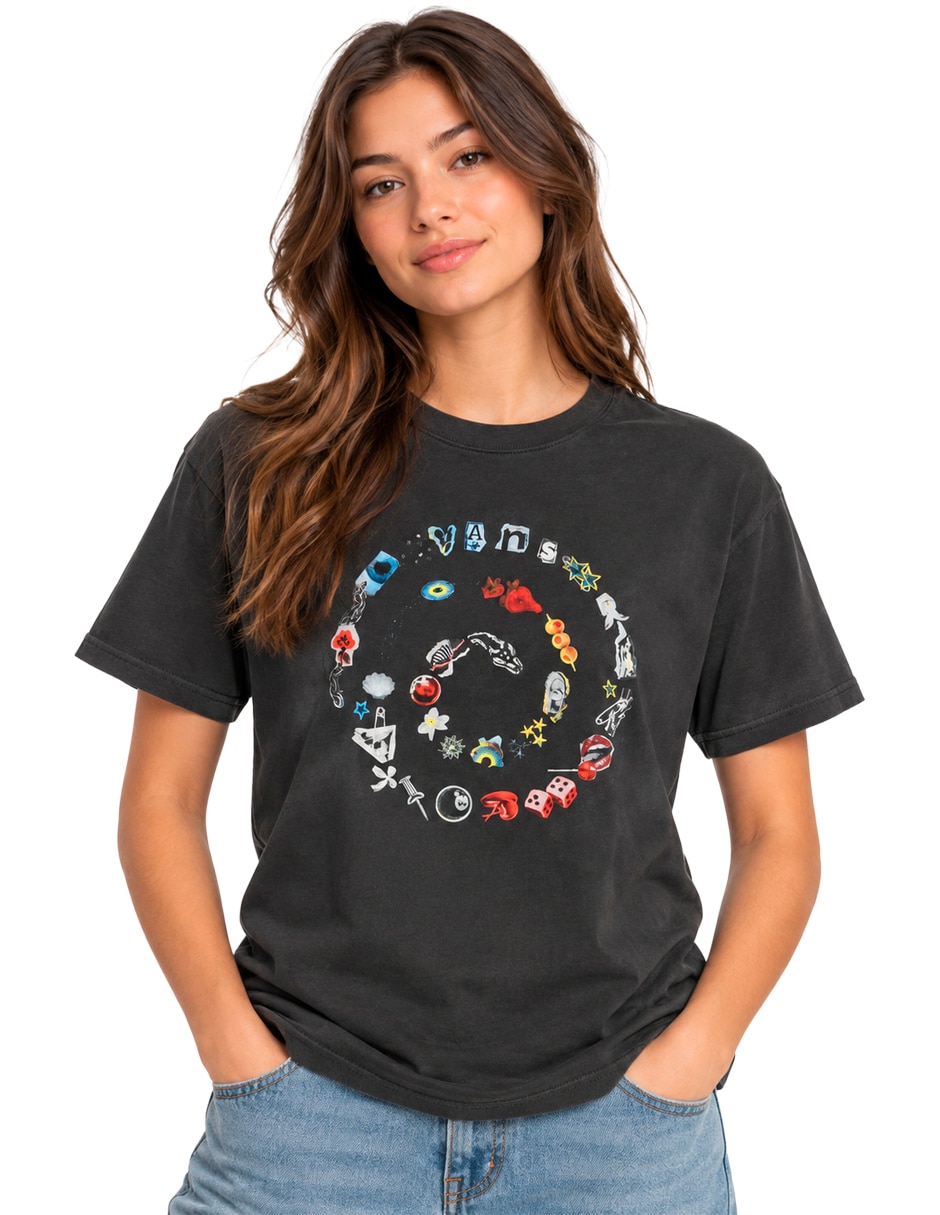 Playera manga cuello redondo para mujer Playera manga cuello redondo para mujer