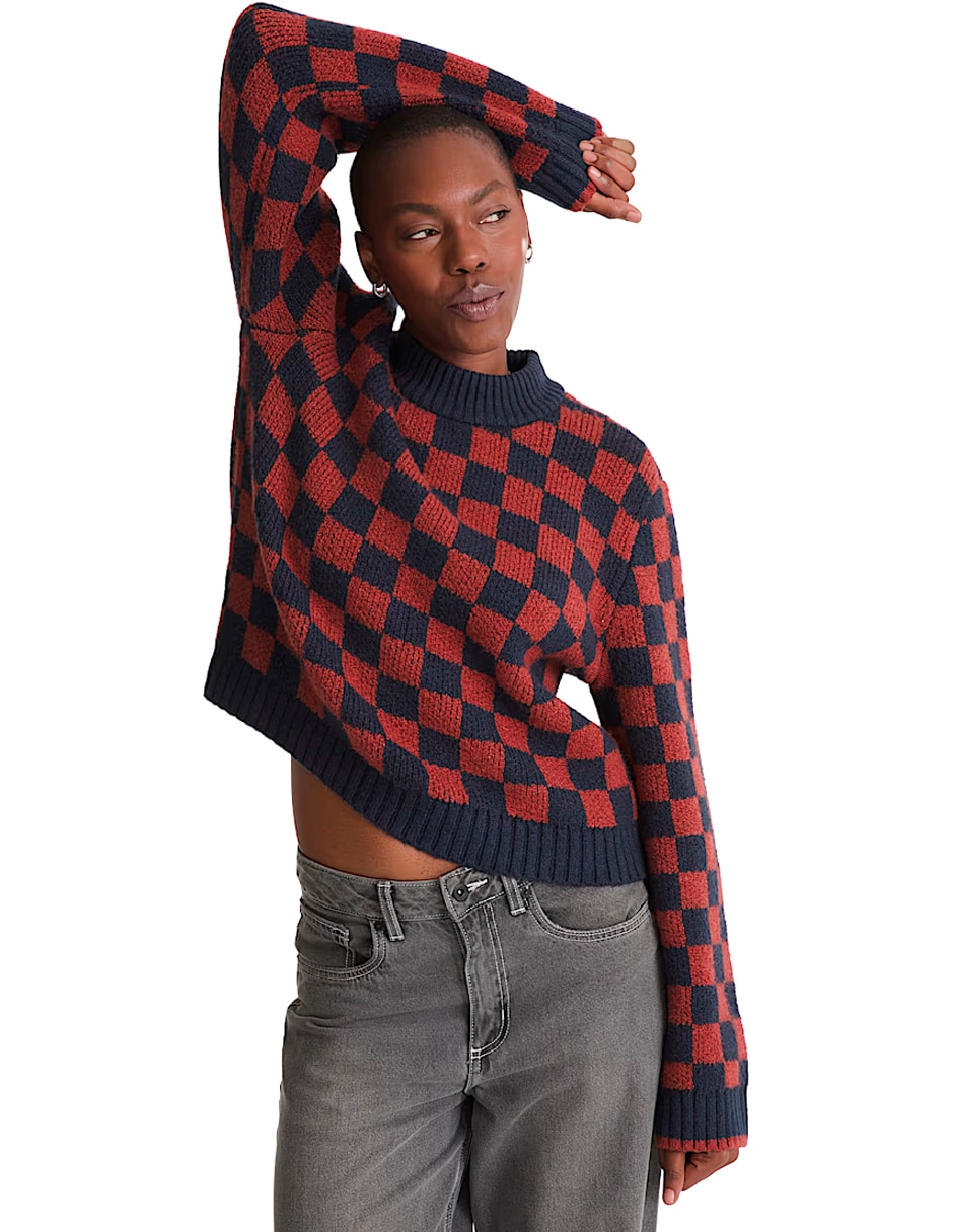 Suéter cuello redondo para mujer 1