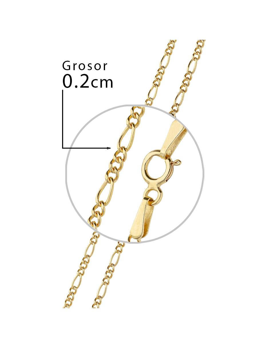 Pulsera de oro amarillo 14 k Clasicas acabado pulido 5